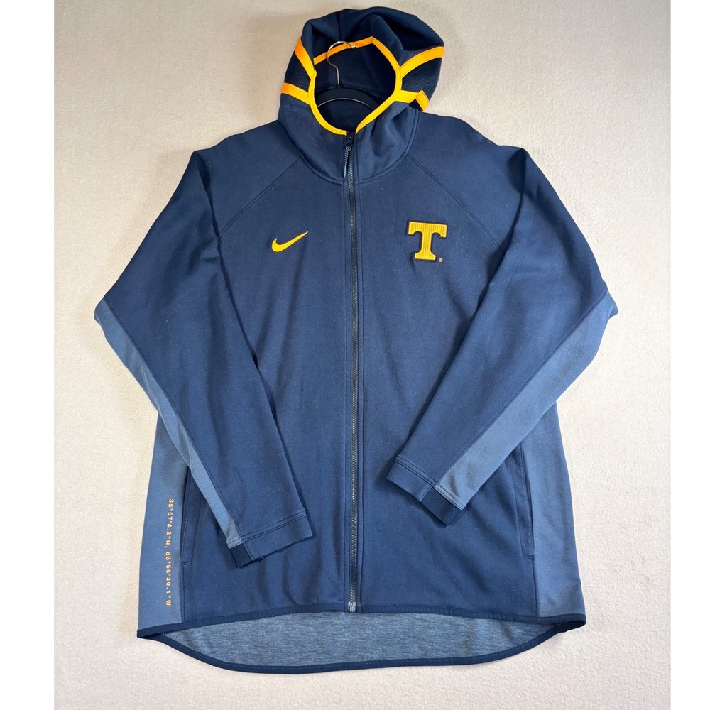 Nike Tennessee Volunteers Dri-FIT Full Zip Hoodie Mens XL Black CN0988-010